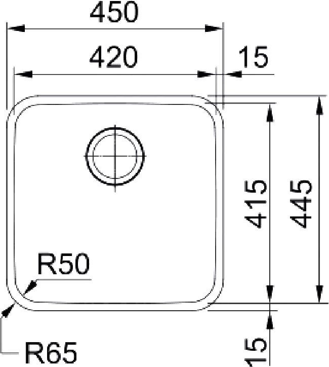 Мойка кухонная Franke Bell ВСX 110-42 нержавеющая сталь