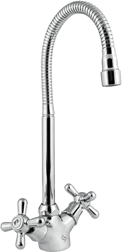 Смеситель для кухни Славен Прораб О СЛ-ДВ-О25 с гибким изливом