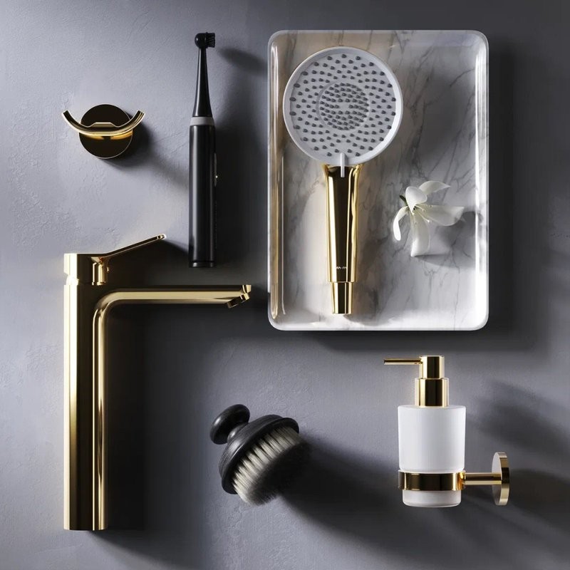 Смеситель для раковины AM.PM X-Joy F85A92099 золото