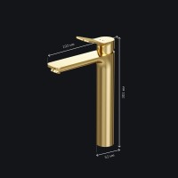 Смеситель для раковины AM.PM X-Joy F85A92099 золото Смеситель для раковины AM.PM X-Joy F85A92099 золото