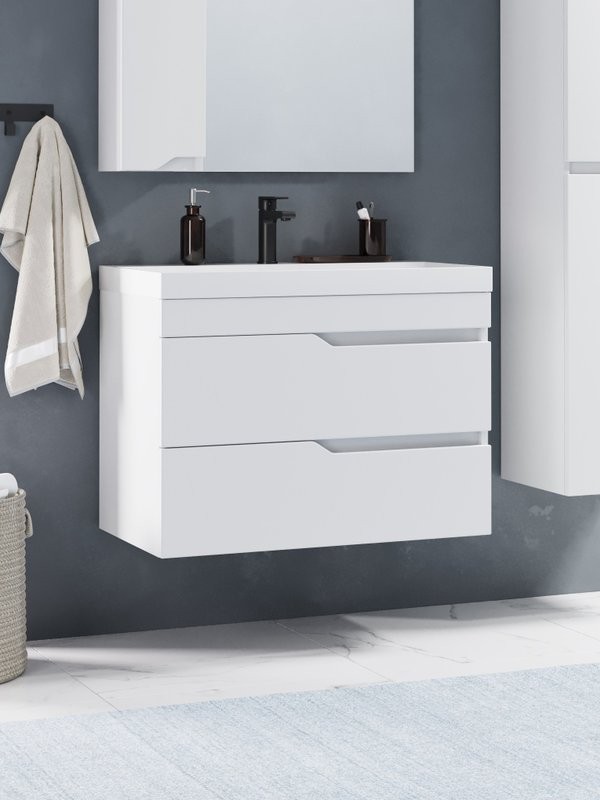 Мебель для ванной комнаты Corozo Теона Z2 80 подвесная, белая