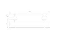 Полка Wonzon & Woghand WW-8927-BN брашированный никель