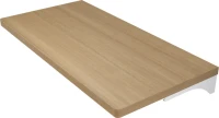Тумба под раковину со столешницей Velvex Klaufs 56*60.2Y белая, подвесная, столешница шатанэ