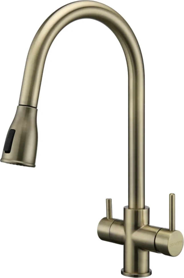 Смеситель для кухни Paulmark Lange 214212-BR, бронза