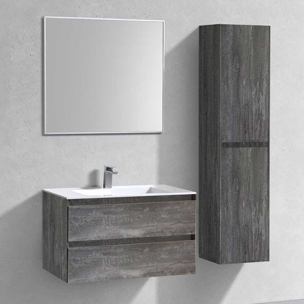 Мебель для ванной комнаты Vincea Luka 80 2 ящика, камень