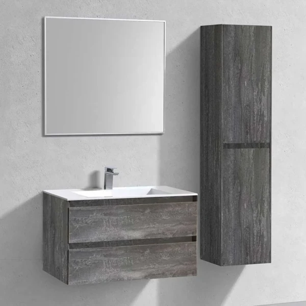 Мебель для ванной комнаты Vincea Luka 80 2 ящика, камень