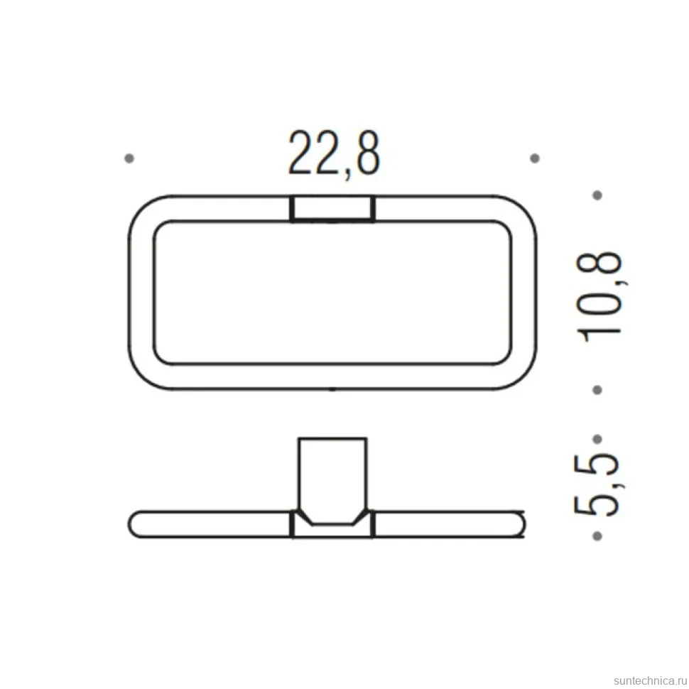 Полотенцедержатель Colombo Design Mini B4031.HPS1 нержавеющая сталь