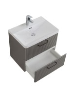 Мебель для ванной комнаты BelBagno Due 60 ручки матовый темный никель, сатин