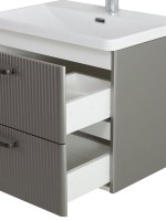 Мебель для ванной комнаты BelBagno Due 60 ручки матовый темный никель, сатин