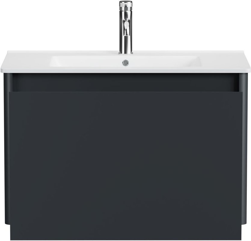 Тумба под раковину без столешницы Allen Brau Gravity 80 1 ящик, матовый антрацит