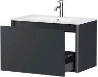Тумба под раковину без столешницы Allen Brau Gravity 80 1 ящик, матовый антрацит