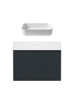 Тумба под раковину без столешницы Allen Brau Gravity 80 1 ящик, матовый антрацит