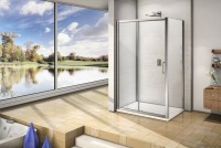 Душевой уголок Good Door Neo WTW+SP 140х80 см + очиститель для стекол Душевой уголок Good Door Neo WTW+SP 140х80 см + очиститель для стекол