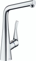 Комплект Смеситель Hansgrohe Metris + Фартук черный