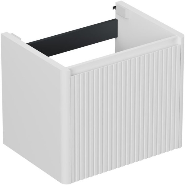 Тумба под раковину без столешницы Allen Brau Gravity 60 1 ящик, с фрезеровкой, матовый белый