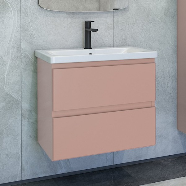 Тумба под раковину без столешницы Caprigo Forte 65 подвесная, пудра