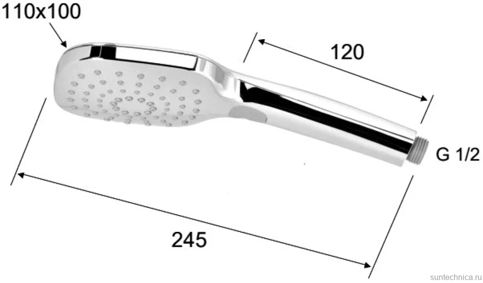 Душевая лейка Remer 318CPX