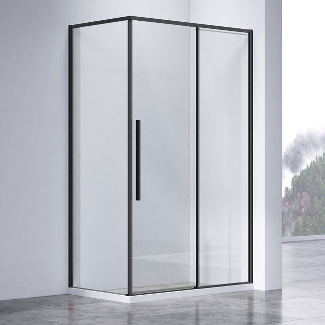 Душевой уголок Vincea Slim-N VSR-4SN8013CLB 130х80 см, профиль черный