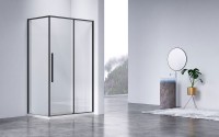 Душевой уголок Vincea Slim-N VSR-4SN8013CLB 130х80 см, профиль черный
