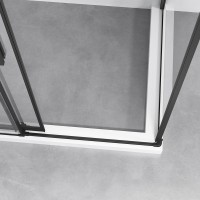 Душевой уголок Vincea Slim-N VSR-4SN8013CLB 130х80 см, профиль черный