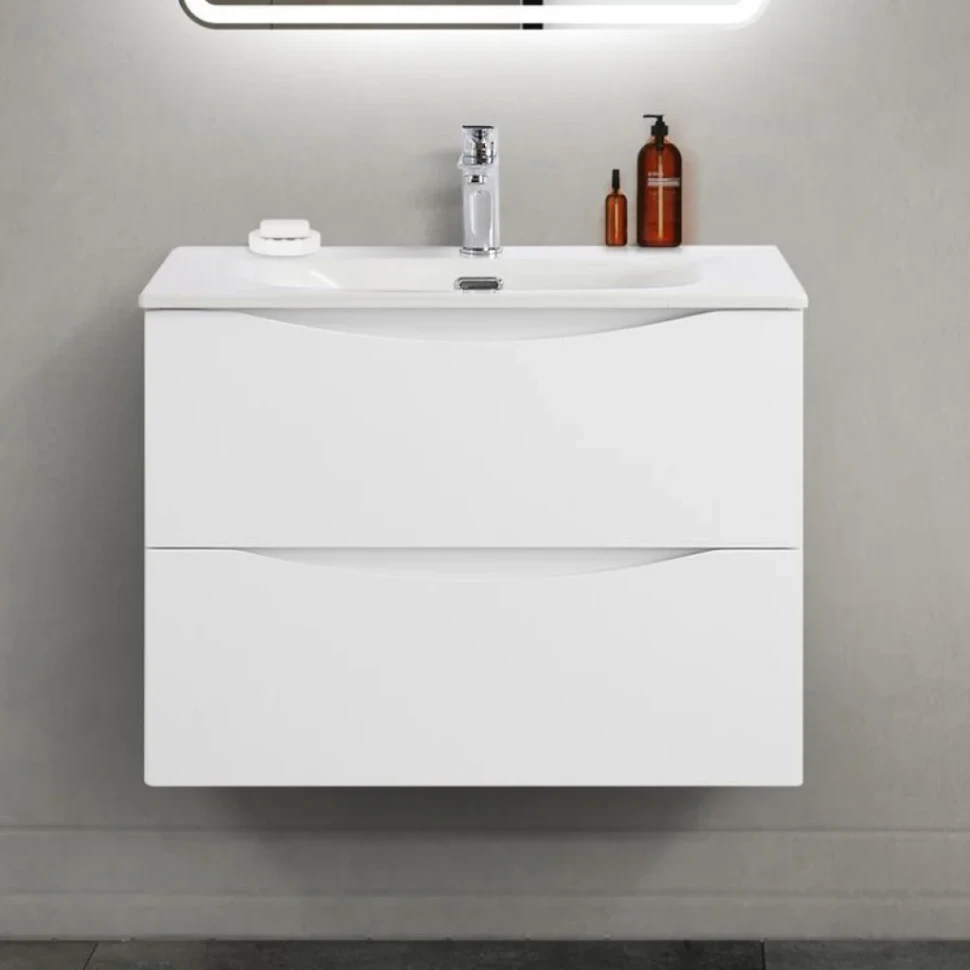 Тумба под раковину BelBagno Marino-cer-mini 70 подвесная, bianco opaco