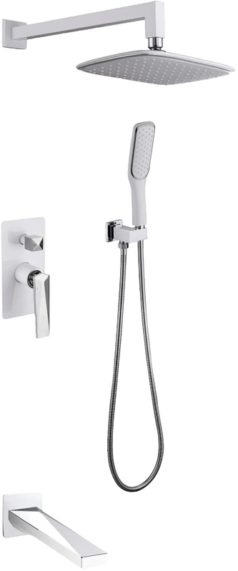 Душевой комплект Boheme Venturo 374-W-2 белый, хром