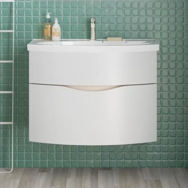 Тумба под раковину KERAMA MARAZZI Riva 80 подвесная, белая матовая