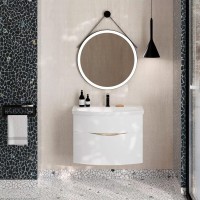 Тумба под раковину KERAMA MARAZZI Riva 80 подвесная, белая матовая