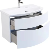 Тумба под раковину KERAMA MARAZZI Riva 80 подвесная, белая матовая