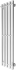 Полотенцесушитель электрический Маргроид Inaro профильный 120х24 R, с крючками, белый матовый
