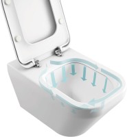 Комплект Унитаз подвесной Ideal Standard Esedra AquaBlade T386001 + Крышка T318101 с микролифтом + Инсталляция TECE Now 9400412 4 в 1 с кнопкой смыва