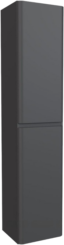 Шкаф пенал для ванной Aquanet Эмбер черный матовый