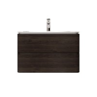 Тумба с раковиной AM.PM Sensation 80 подвесная, табачный дуб