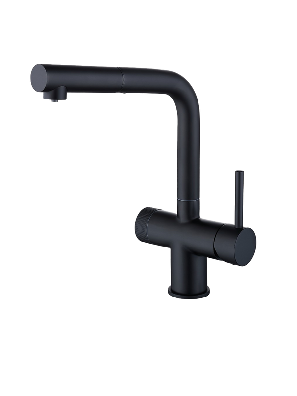 Смеситель для кухни Emar Steel ЕС - 7026 Black