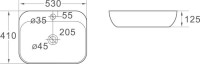Накладная раковина SantiLine SL-1024