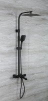 Душевая стойка Gappo G07-6 G2407-60 с термостатом, черная