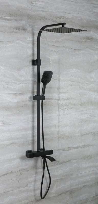 Душевая стойка Gappo G07-6 G2407-60 с термостатом, черная