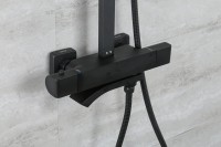 Душевая стойка Gappo G07-6 G2407-60 с термостатом, черная