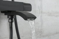 Душевая стойка Gappo G07-6 G2407-60 с термостатом, черная