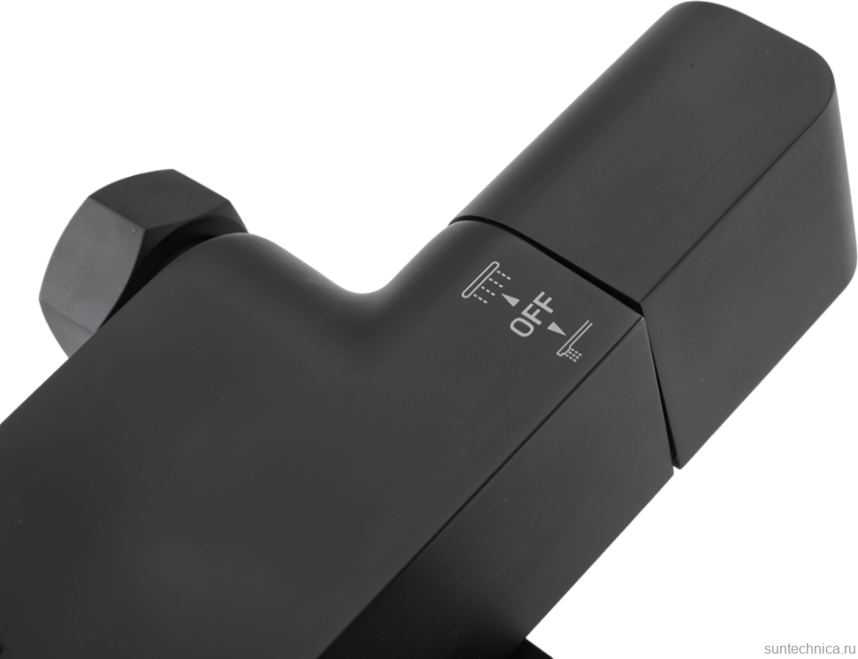 Душевая стойка Gappo G07-6 G2407-60 с термостатом, черная