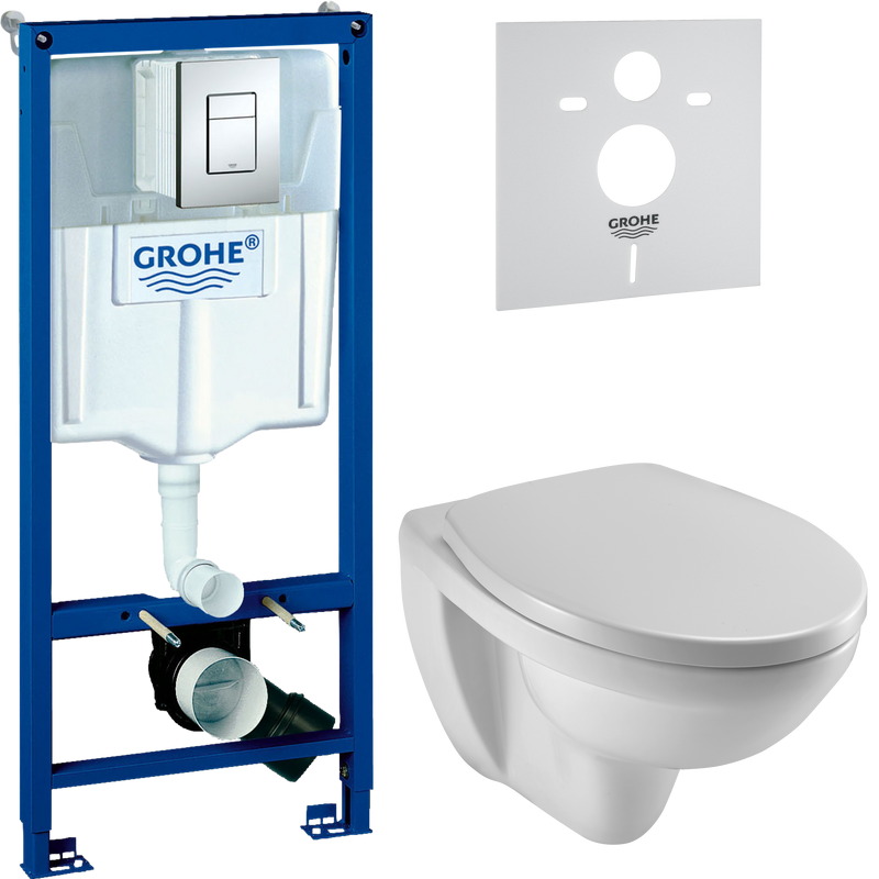 Комплект Унитаз подвесной Jacob Delafon Patio + Крышка E4267 + Инсталляция Grohe Rapid SL 38772001 3 в 1 с кнопкой смыва + Звукоизоляция