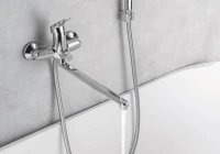 Смеситель для ванны с душем AQUATEK Вега AQ1042CR хром Смеситель для ванны с душем AQUATEK Вега AQ1042CR хром