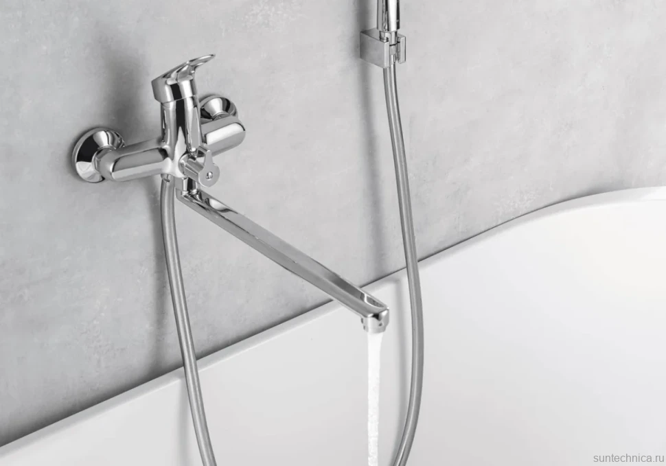 Смеситель для ванны с душем AQUATEK Вега AQ1042CR хром
