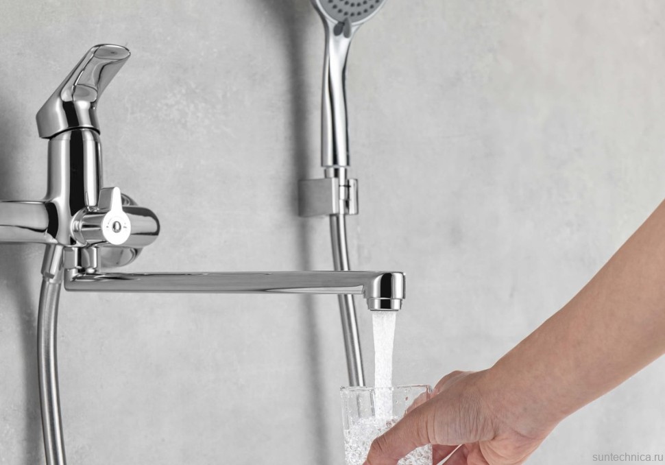 Смеситель для ванны с душем AQUATEK Вега AQ1042CR хром
