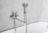 Смеситель для ванны с душем AQUATEK Вега AQ1042CR хром Смеситель для ванны с душем AQUATEK Вега AQ1042CR хром
