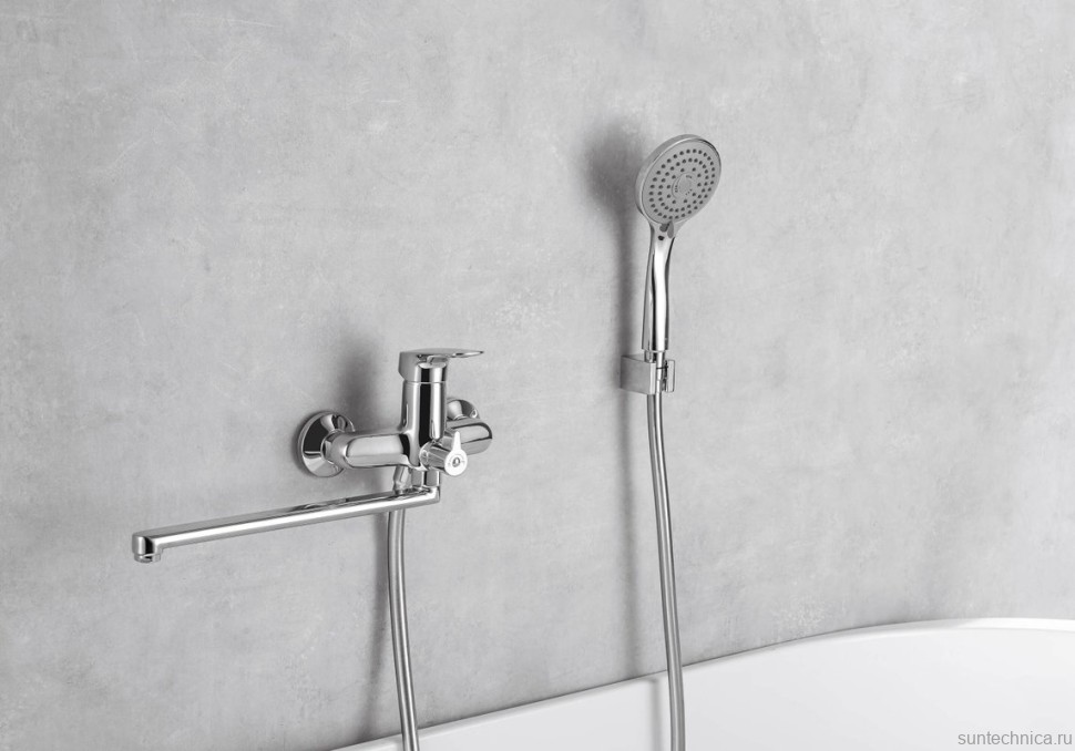 Смеситель для ванны с душем AQUATEK Вега AQ1042CR хром