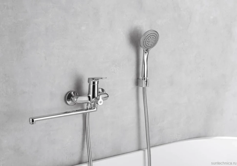 Смеситель для ванны с душем AQUATEK Вега AQ1042CR хром