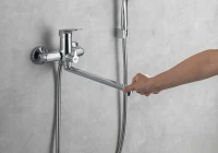 Смеситель для ванны с душем AQUATEK Вега AQ1042CR хром Смеситель для ванны с душем AQUATEK Вега AQ1042CR хром