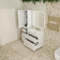 Мебель для ванной комнаты Style Line Атлантика 80 Люкс Plus, напольная, антискрейч