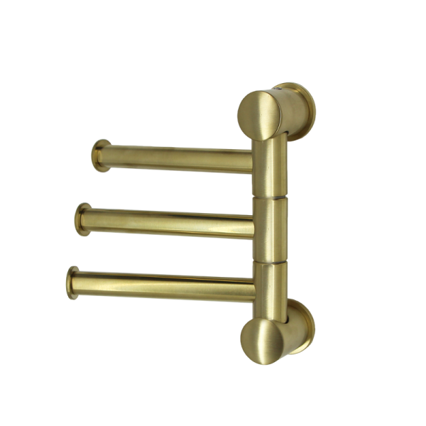 Держатель для полотенец Wasserkraft Aisch 1053BG золото, на шурупах, поворотный